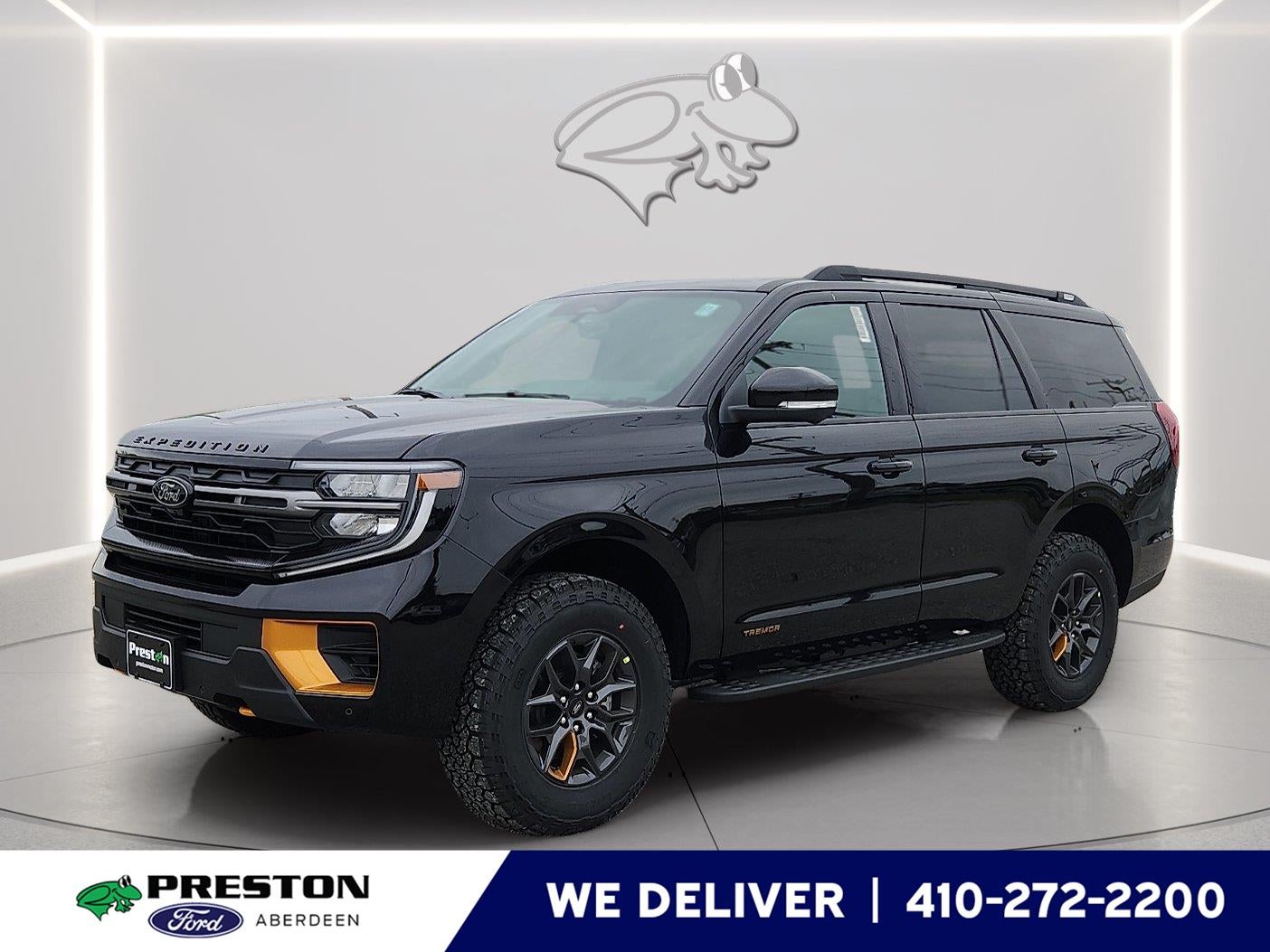 2026 Ford Expedition Tremor in Agate Black Metallic — front three-quarter view