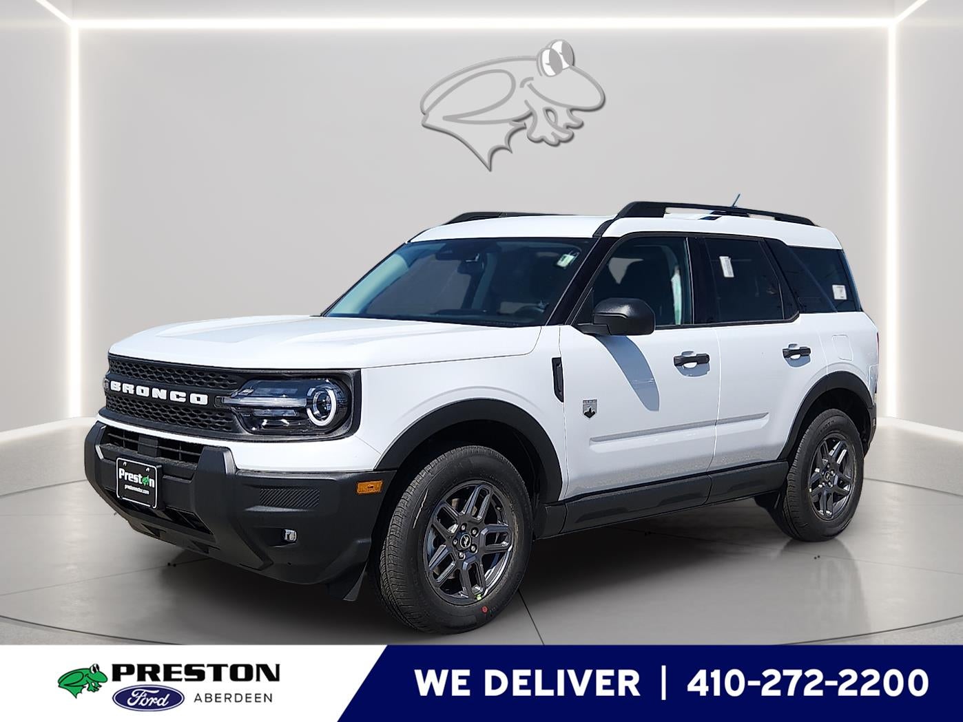 2026 Ford Bronco Sport Big Bend in Oxford White — front three-quarter view