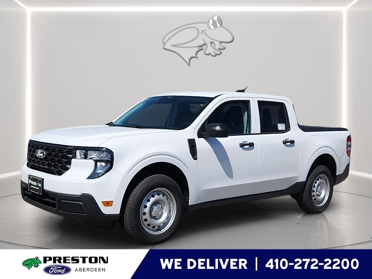 2026 Ford Maverick XL in Oxford White — front three-quarter view
