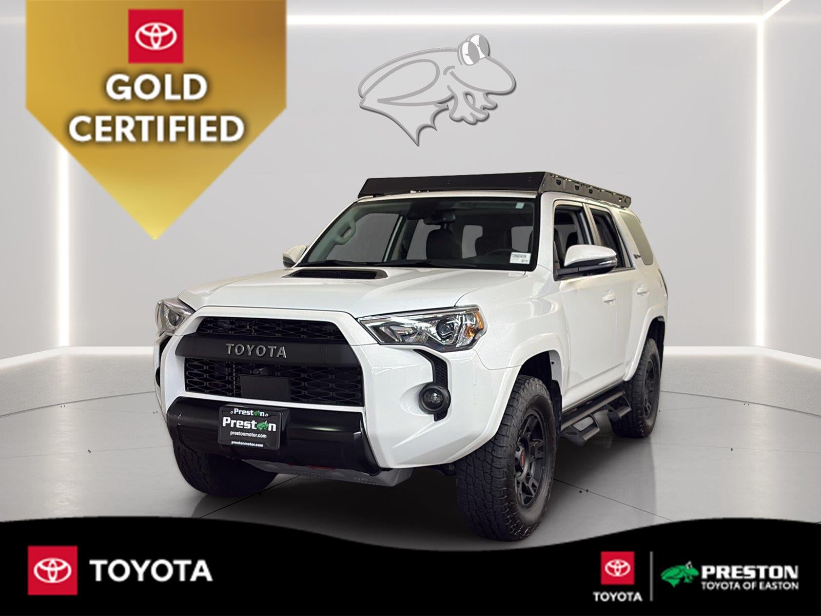 2024 Toyota 4Runner TRD Pro in Ice Cap — front three-quarter view