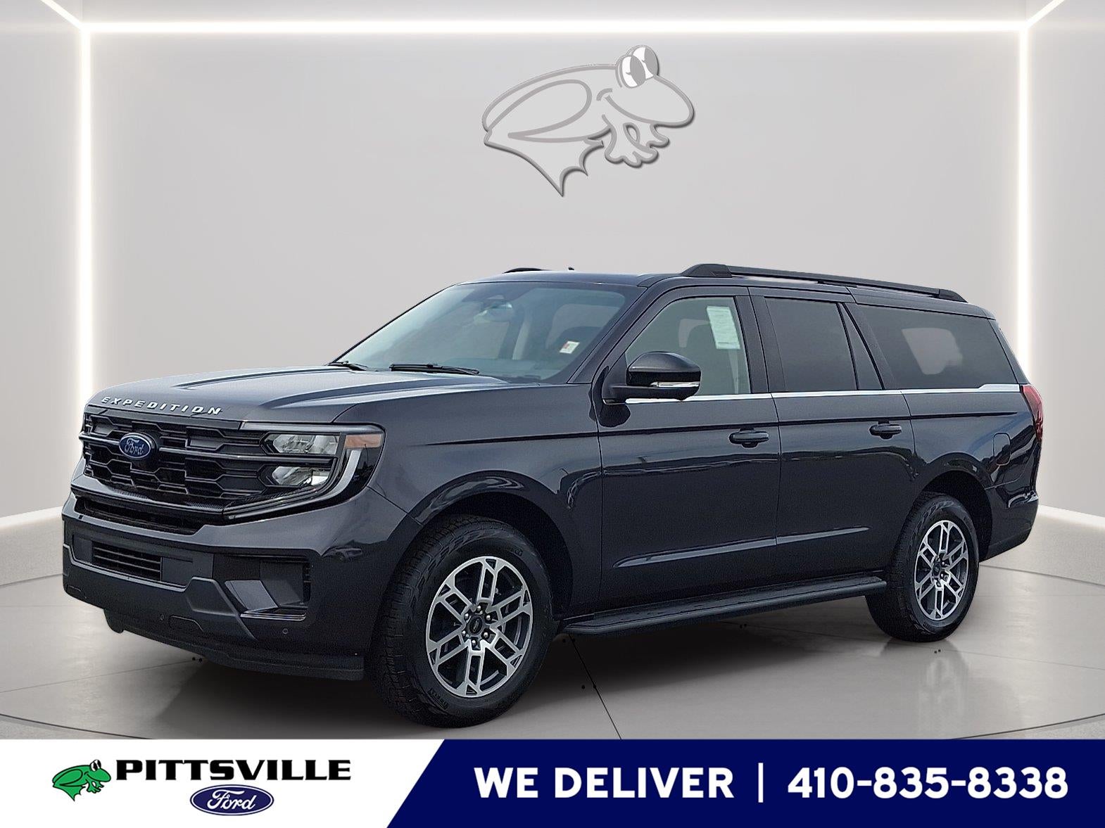 2026 Ford Expedition Max Active in Dark Matter Gray — front three-quarter view